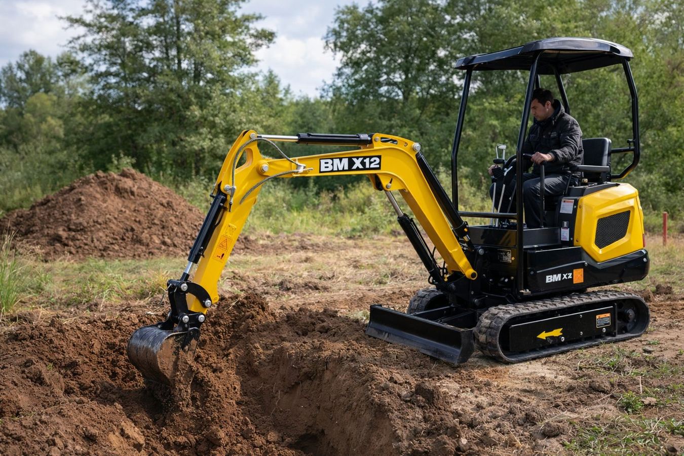 BM X12 на работна площадка